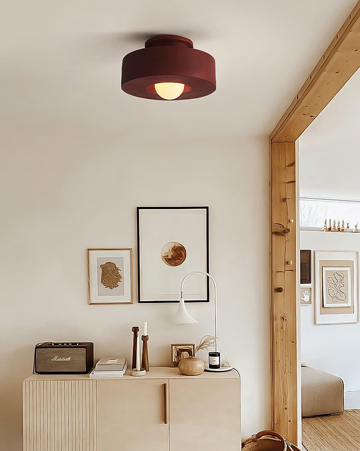 Bellia Resin Ceiling Light-Moonnatur