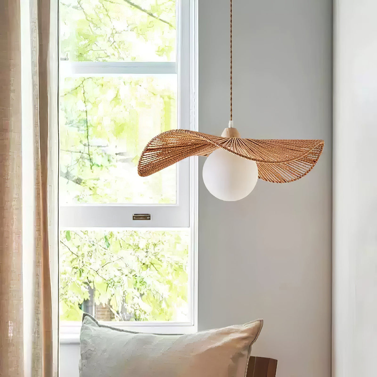 Corvenis Hemp Rope Pendant Light-Moonnatur
