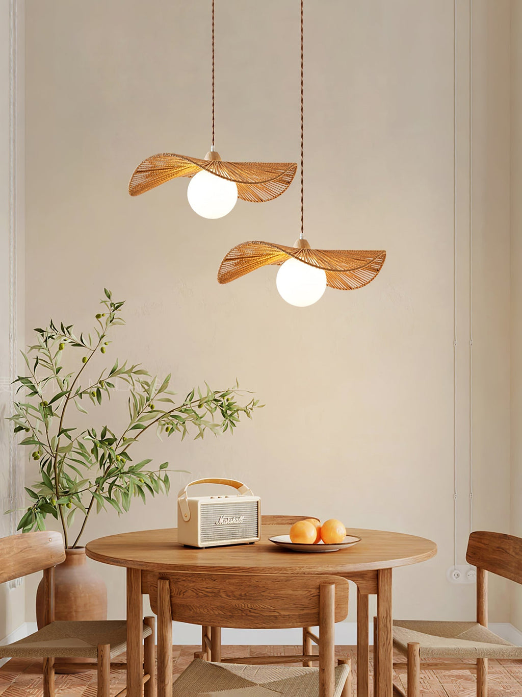 Corvenis Hemp Rope Pendant Light-Moonnatur