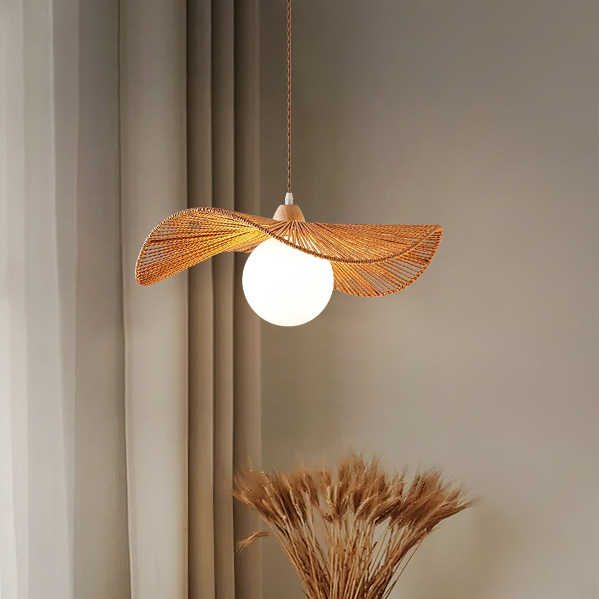 Corvenis Hemp Rope Pendant Light-Moonnatur