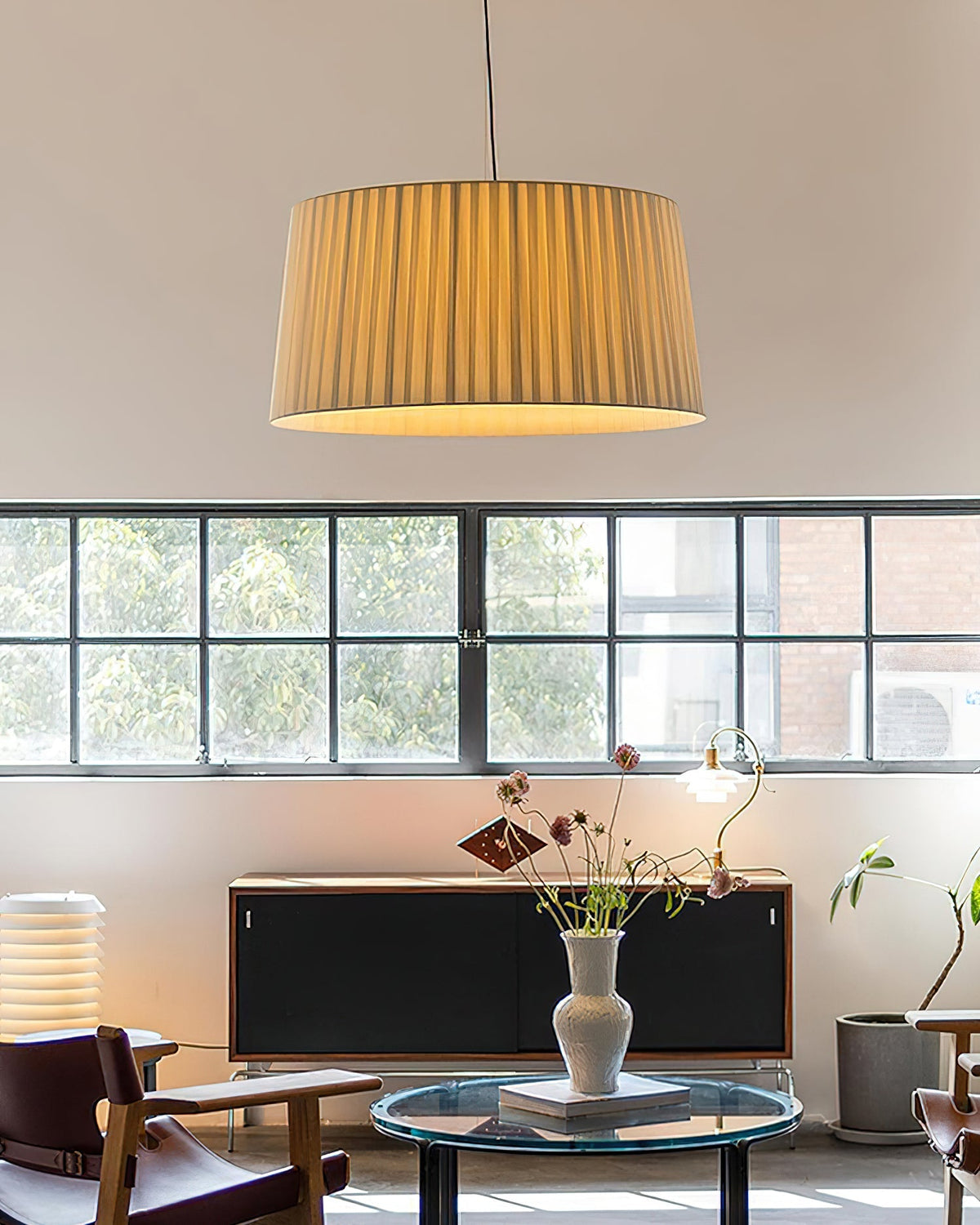 Sorrelwood Fabric Pendant Light-Moonnatur