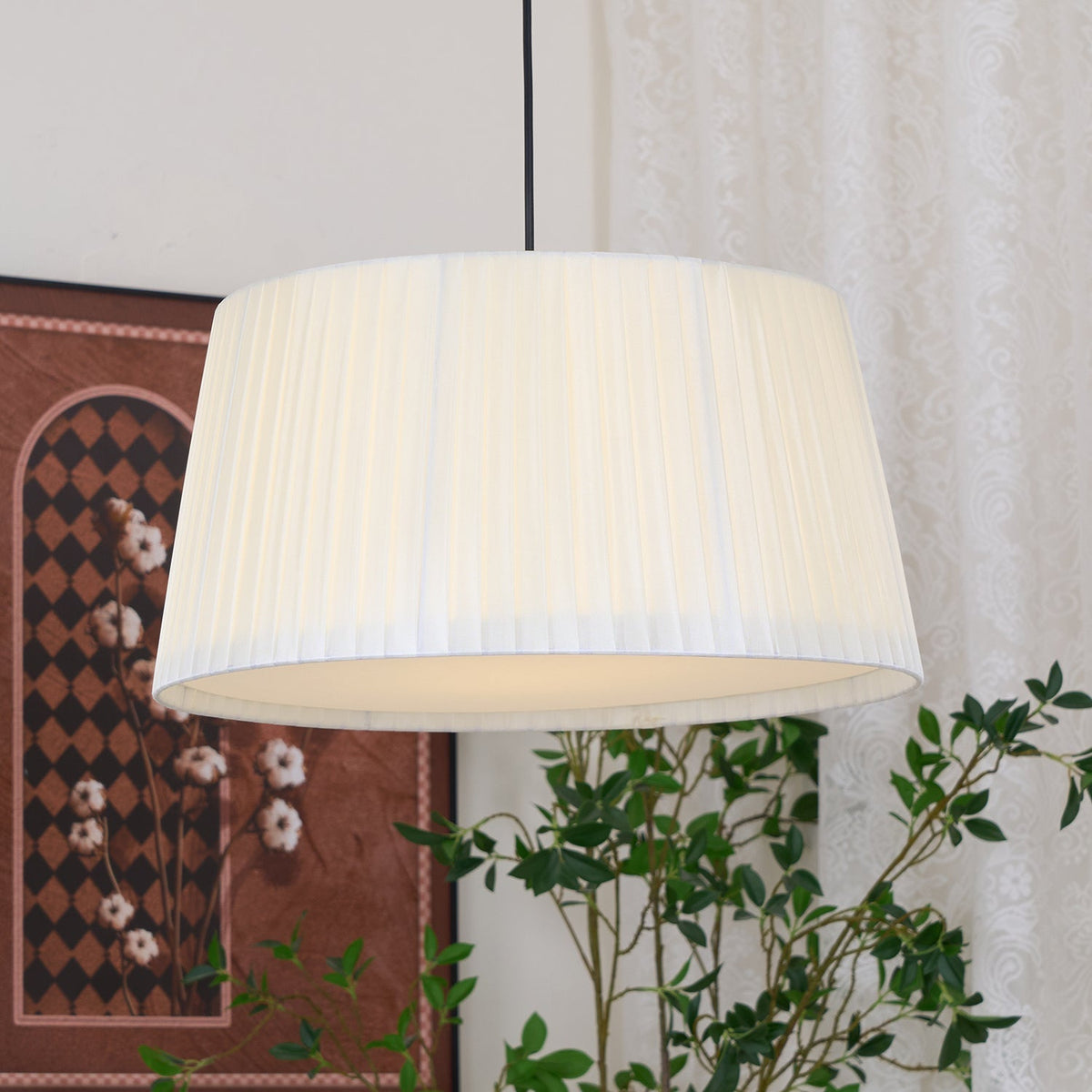 Sorrelwood Fabric Pendant Light-Moonnatur