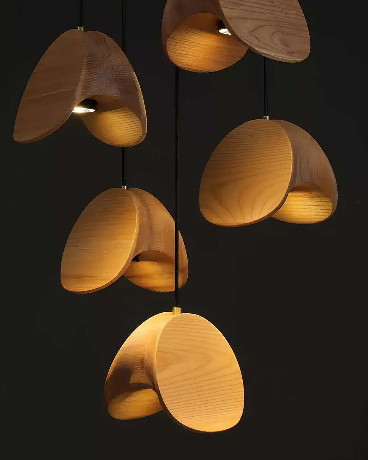 Hadrenina Wood Pendant Light-Moonnatur