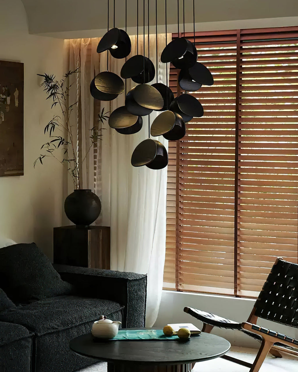 Hadrenina Wood Pendant Light-Moonnatur