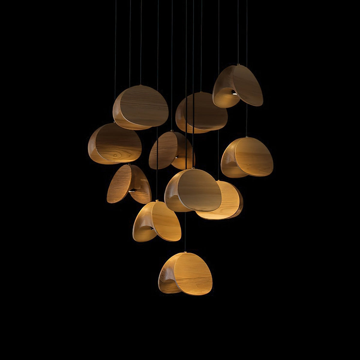 Hadrenina Wood Pendant Light-Moonnatur