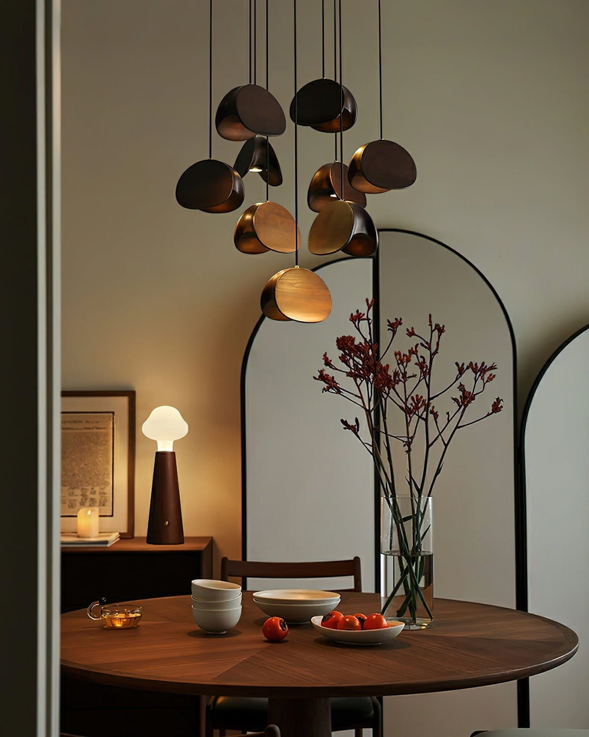 Hadrenina Wood Pendant Light-Moonnatur