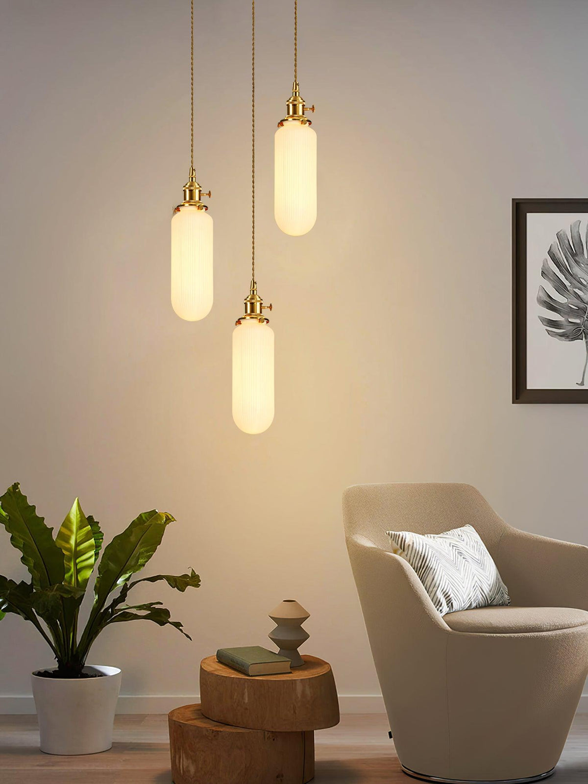 Faldenis Ceramic Pendant Light-Moonnatur