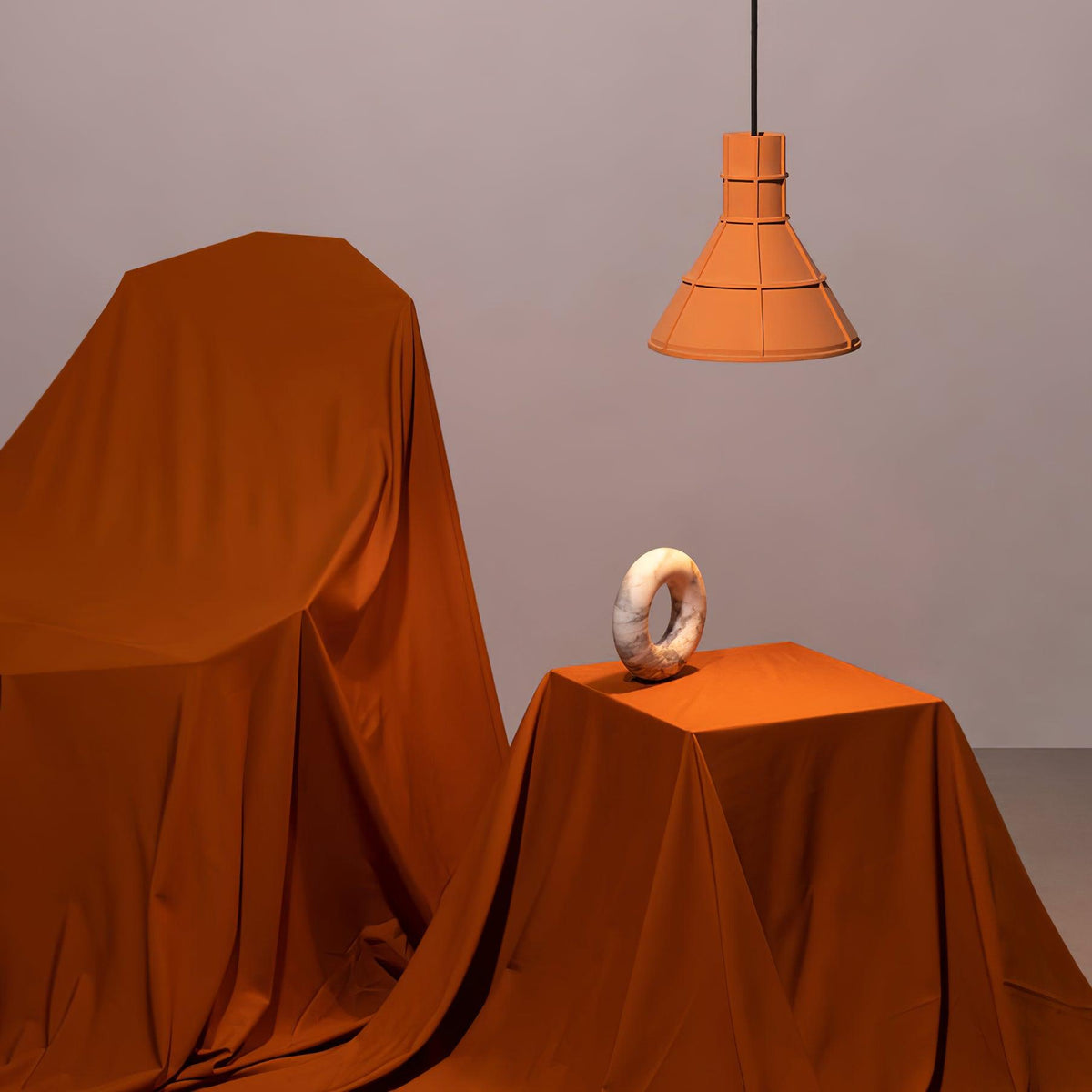 Rosiel Cement Pendant Light-Moonnatur