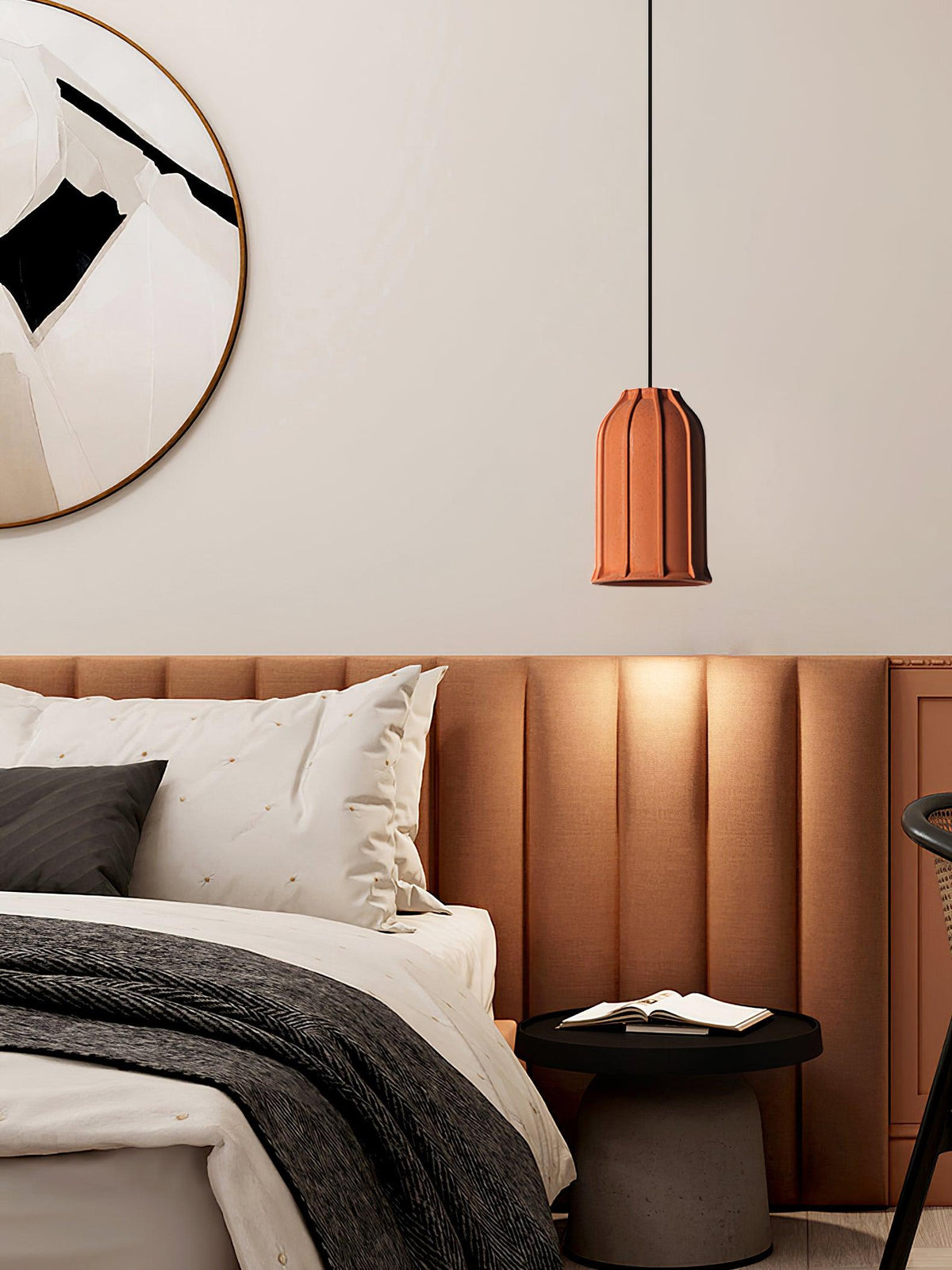Rosiel Cement Pendant Light-Moonnatur