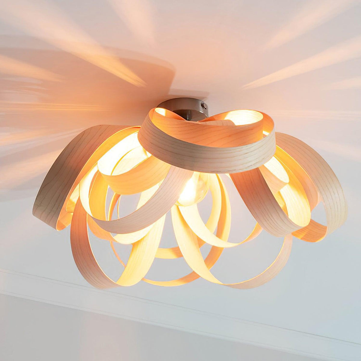 Ambelgrove Wood Ceiling Light-Moonnatur