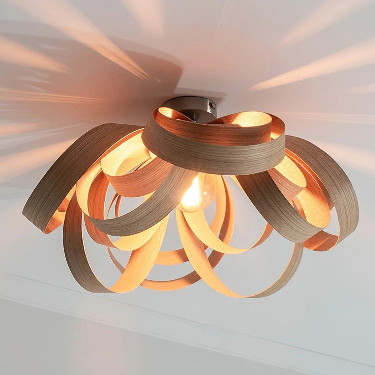 Ambelgrove Wood Ceiling Light-Moonnatur