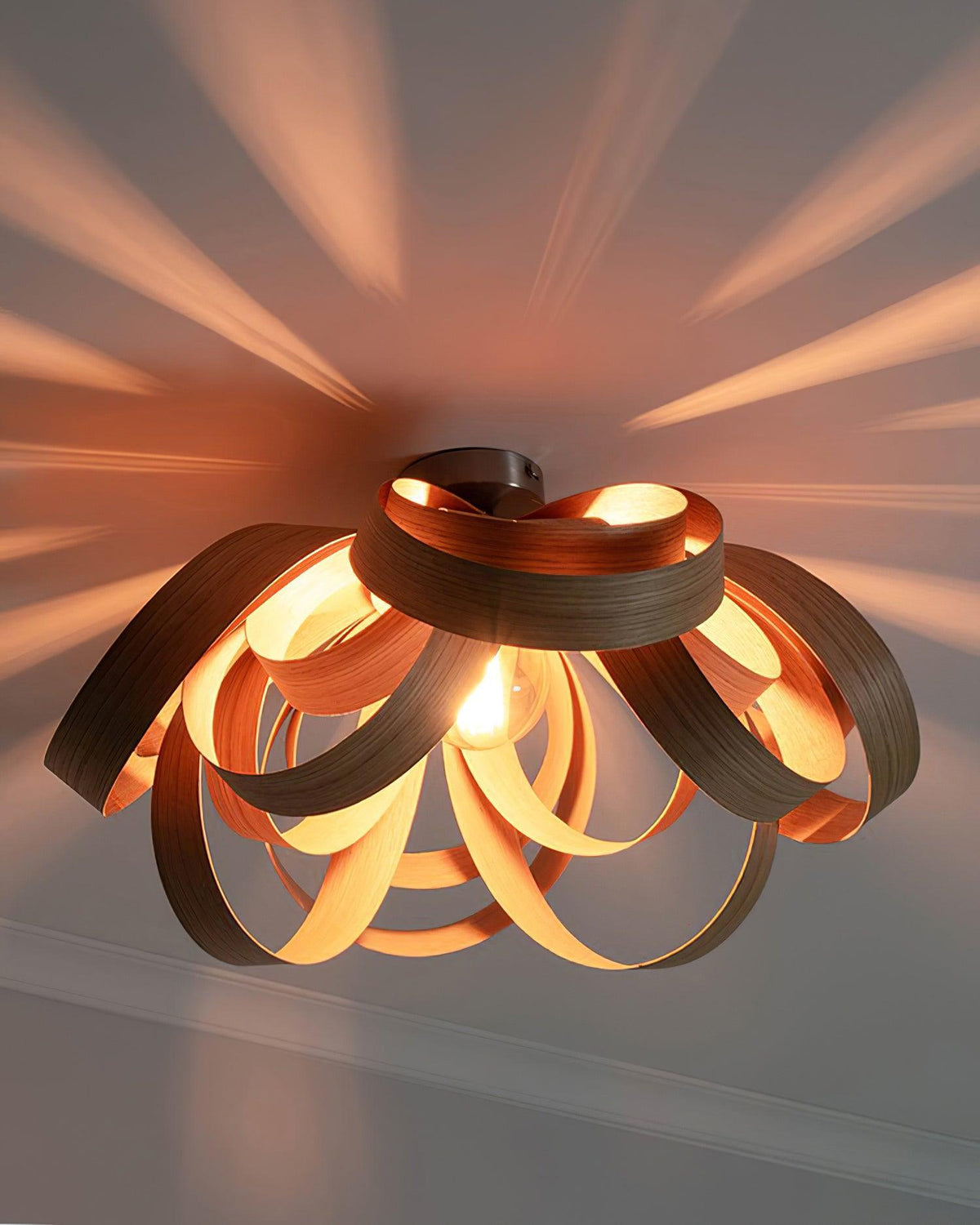 Ambelgrove Wood Ceiling Light-Moonnatur