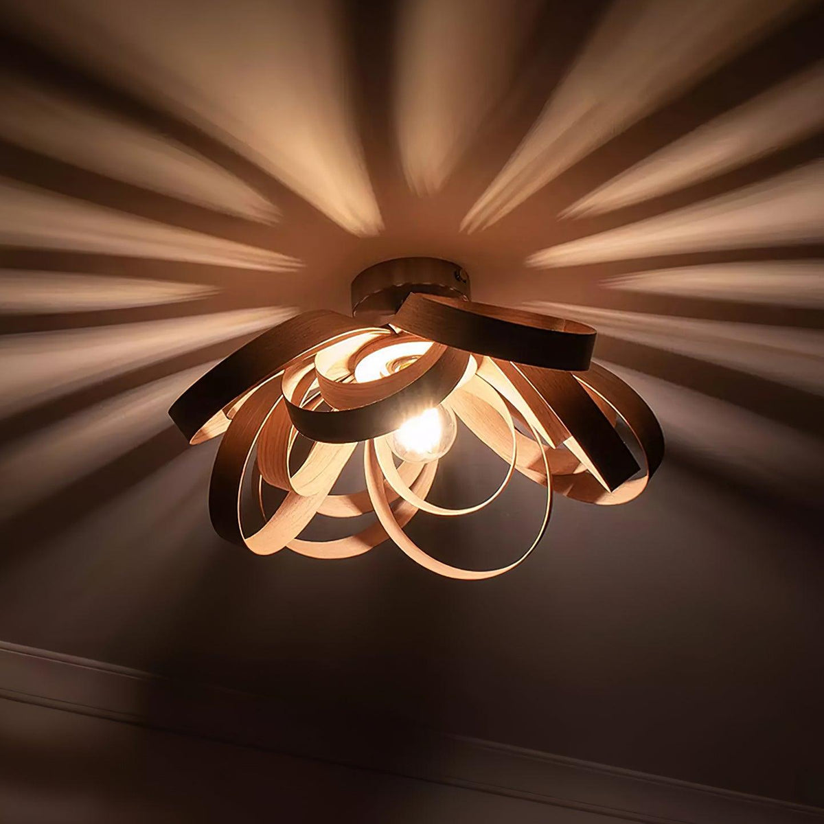 Ambelgrove Wood Ceiling Light-Moonnatur