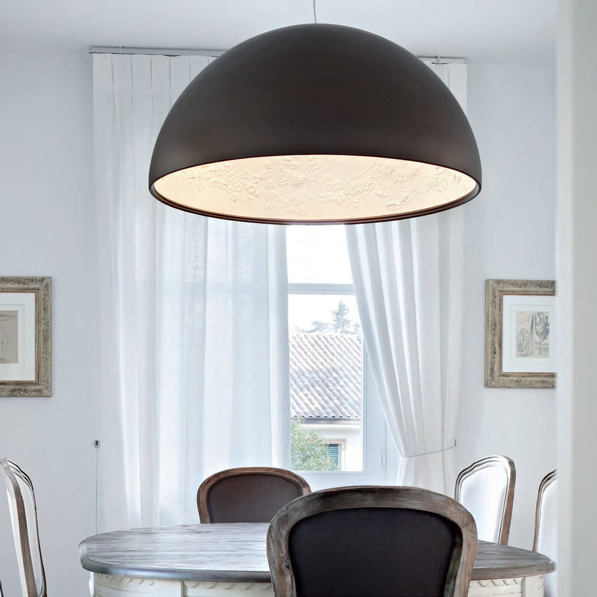 Zamoria Plaster Pendant Lamp-Moonnatur
