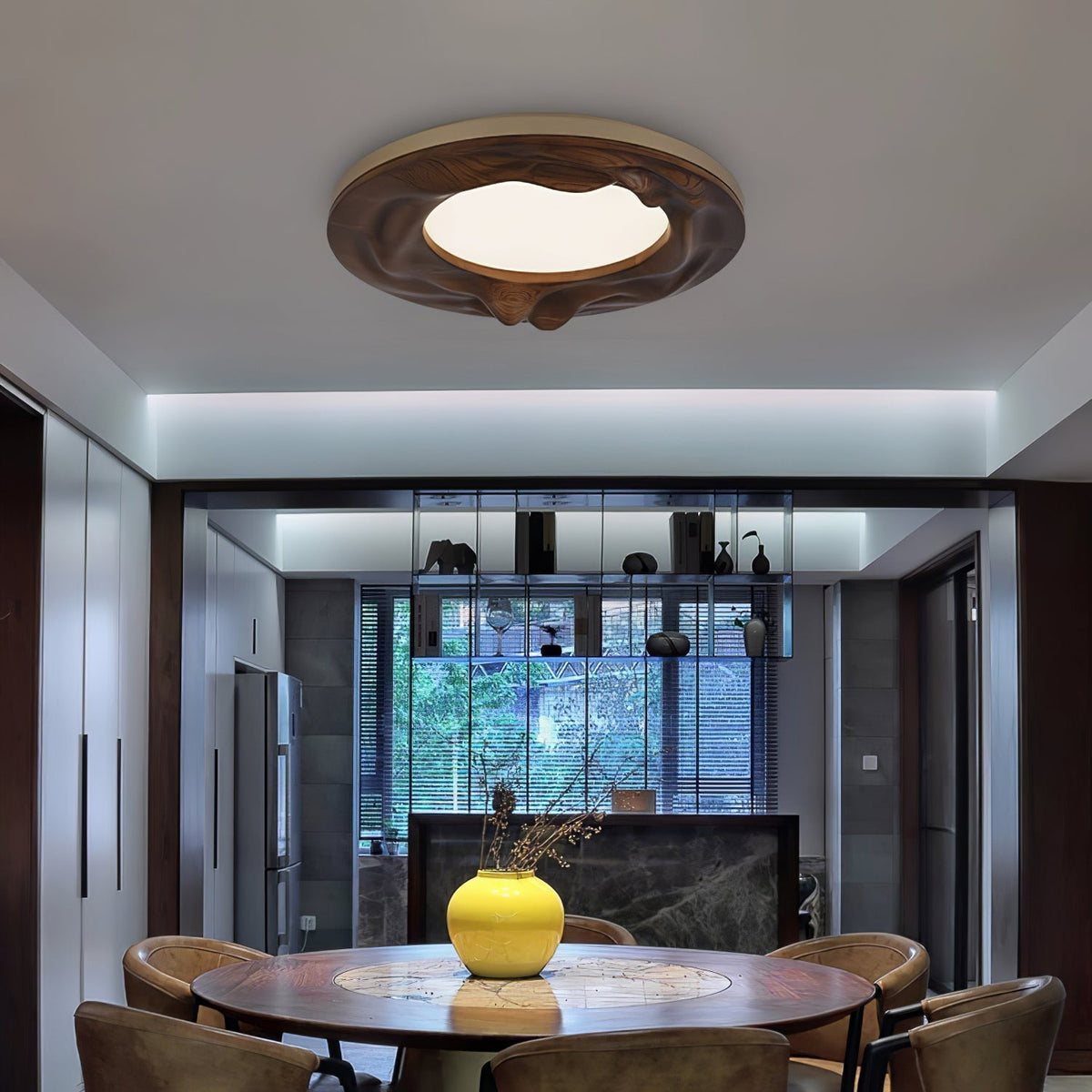 Kirelle Wood Ceiling Light-Moonnatur