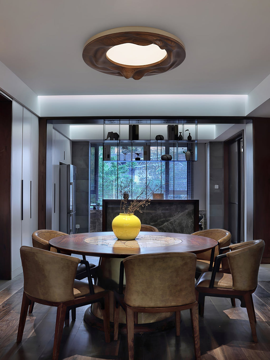 Kirelle Wood Ceiling Light-Moonnatur