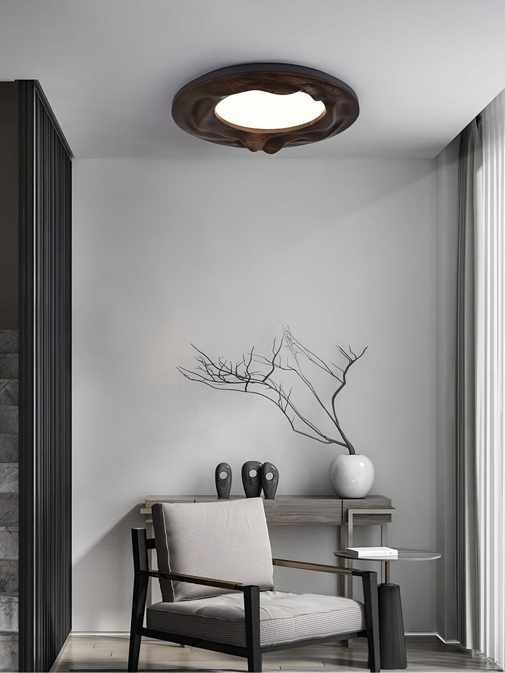 Kirelle Wood Ceiling Light-Moonnatur