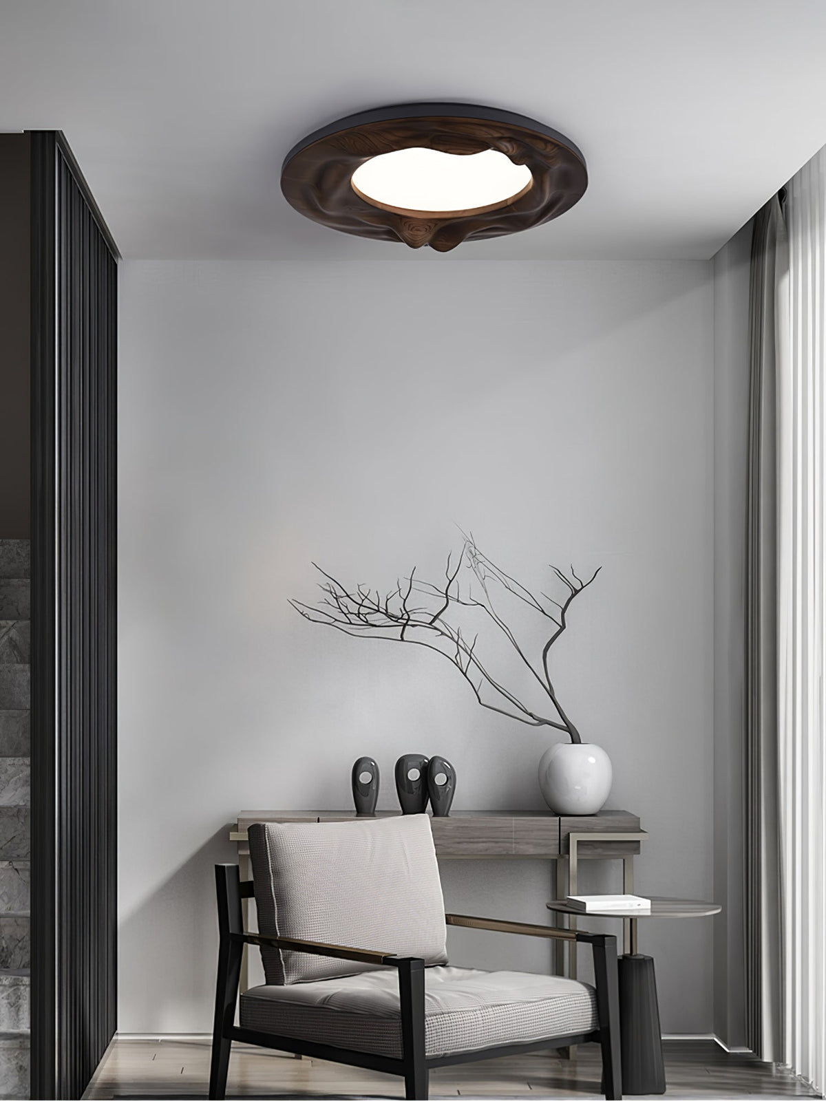 Kirelle Wood Ceiling Light-Moonnatur