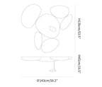Keldelwynne Acrylic Ceiling Light-Moonnatur