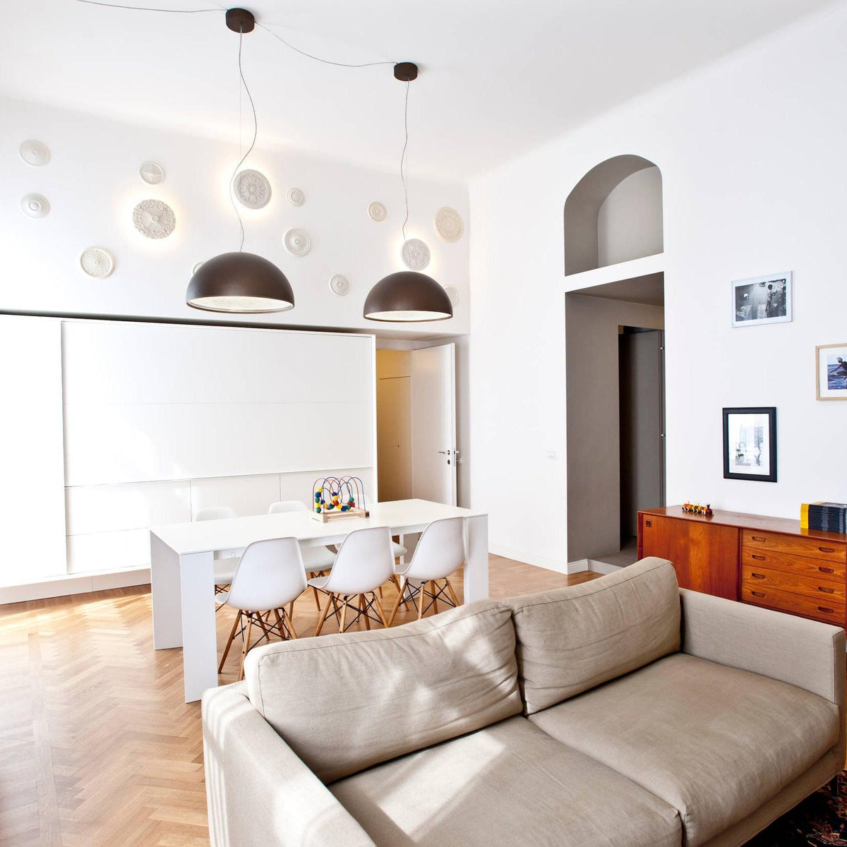 Zamoria Plaster Pendant Lamp-Moonnatur