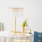 Nardenrose Glass Table Lamp-Moonnatur