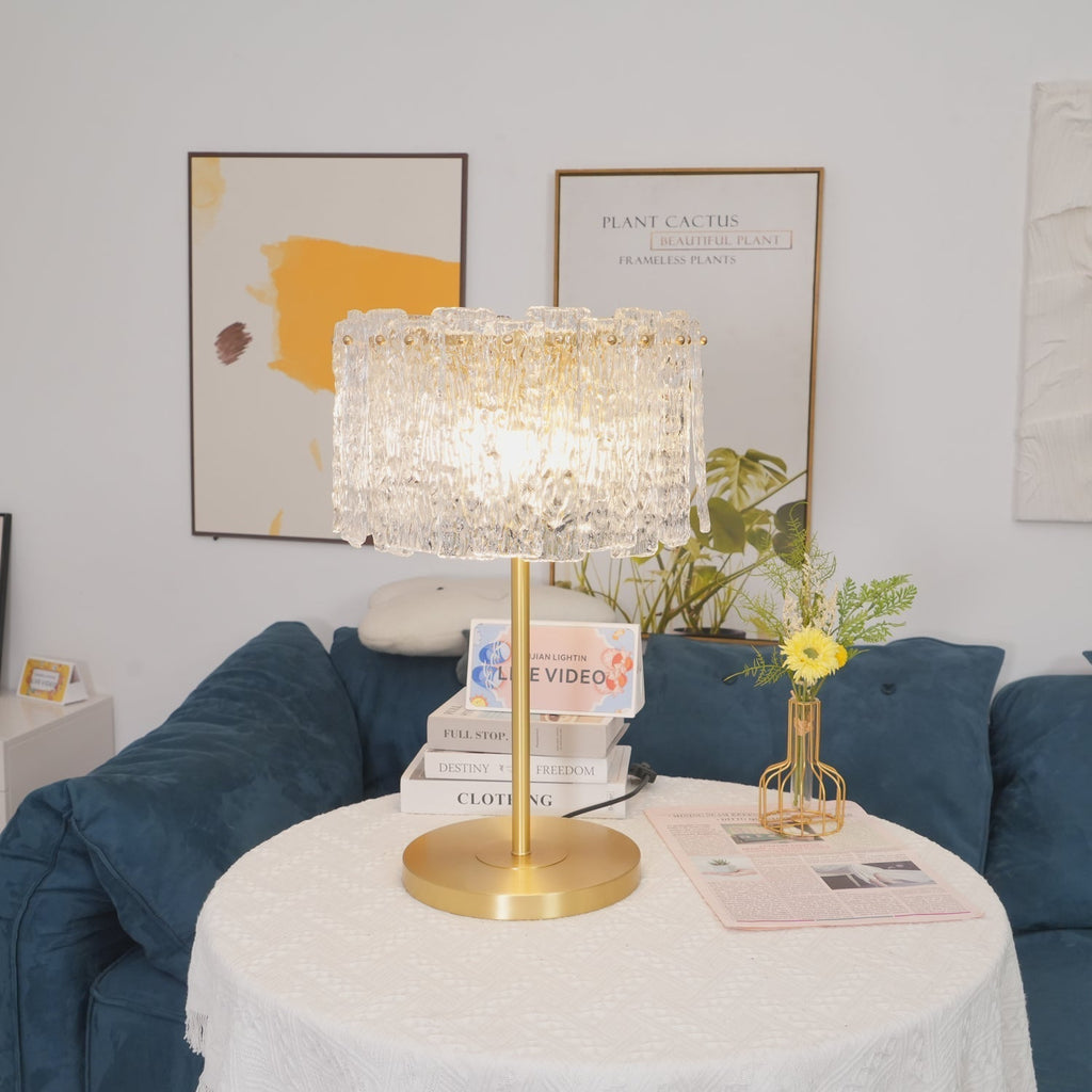Nardenrose Glass Table Lamp-Moonnatur