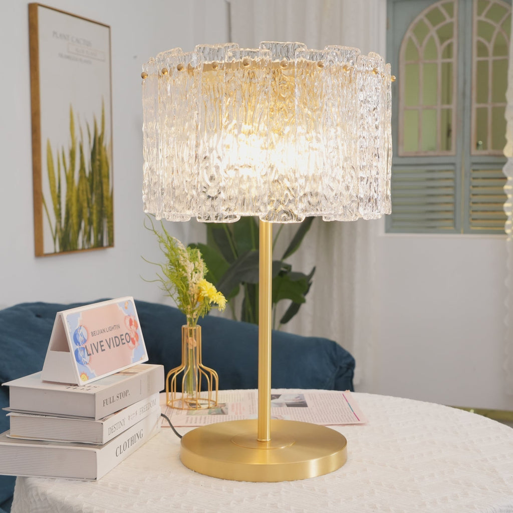 Nardenrose Glass Table Lamp-Moonnatur