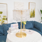 Nardenrose Glass Table Lamp-Moonnatur