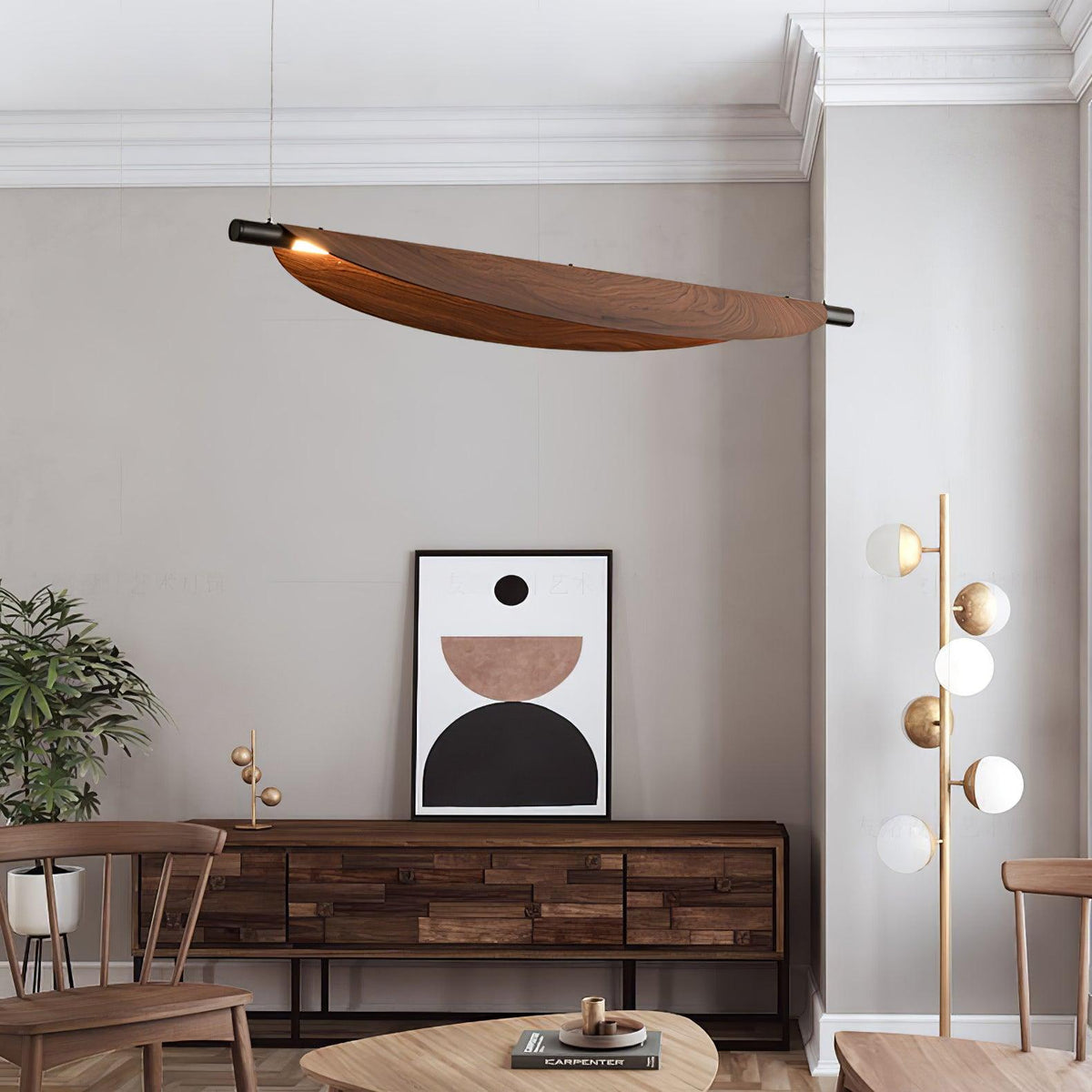 Isenena Polycarbonate Pendant Light-Moonnatur