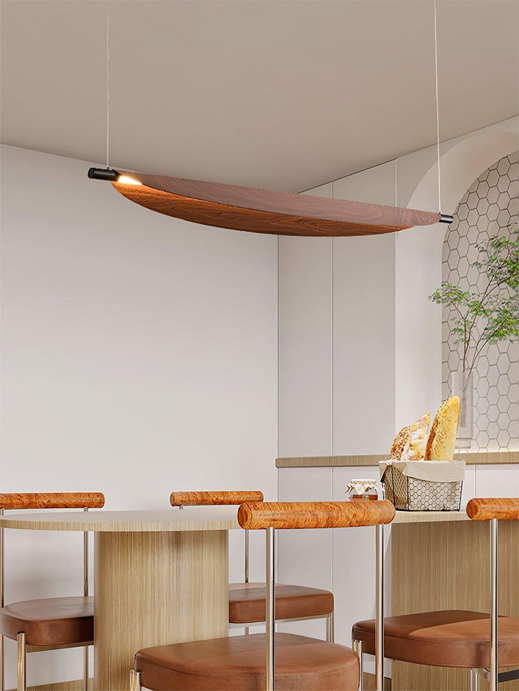 Isenena Polycarbonate Pendant Light-Moonnatur