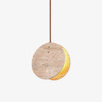 Abermoss Travertine Pendant Light-Moonnatur