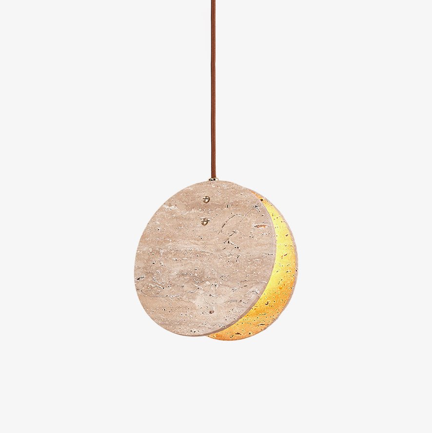Abermoss Travertine Pendant Light-Moonnatur
