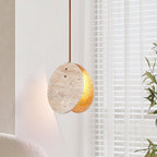 Abermoss Travertine Pendant Light-Moonnatur