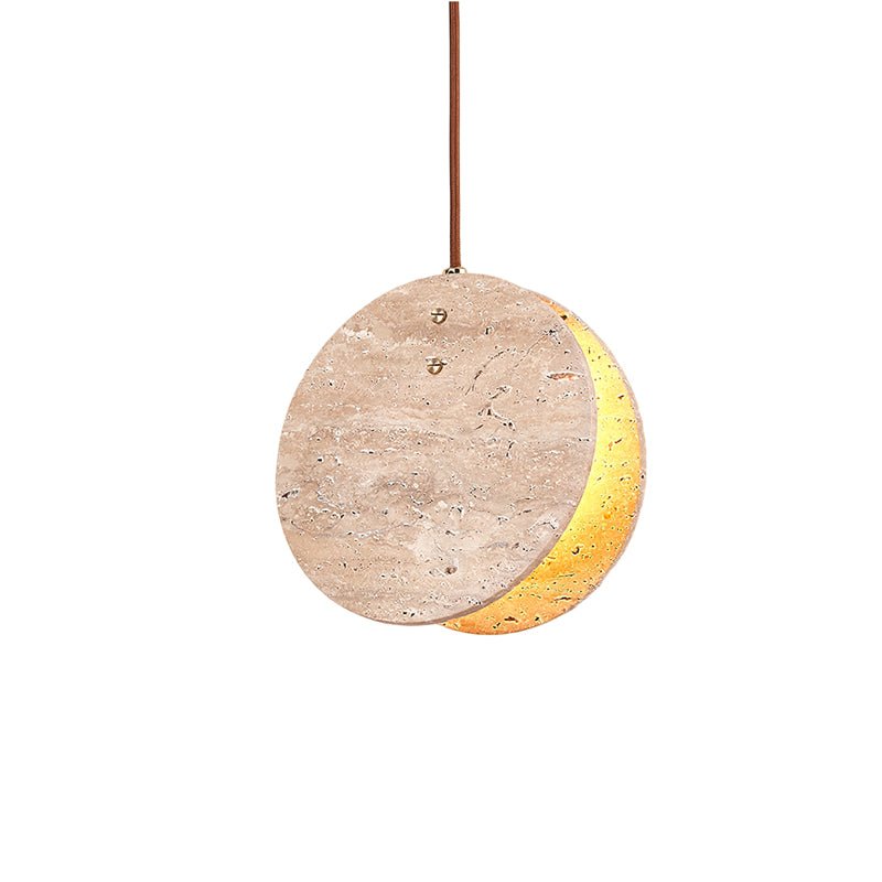 Abermoss Travertine Pendant Light-Moonnatur