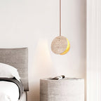 Abermoss Travertine Pendant Light-Moonnatur