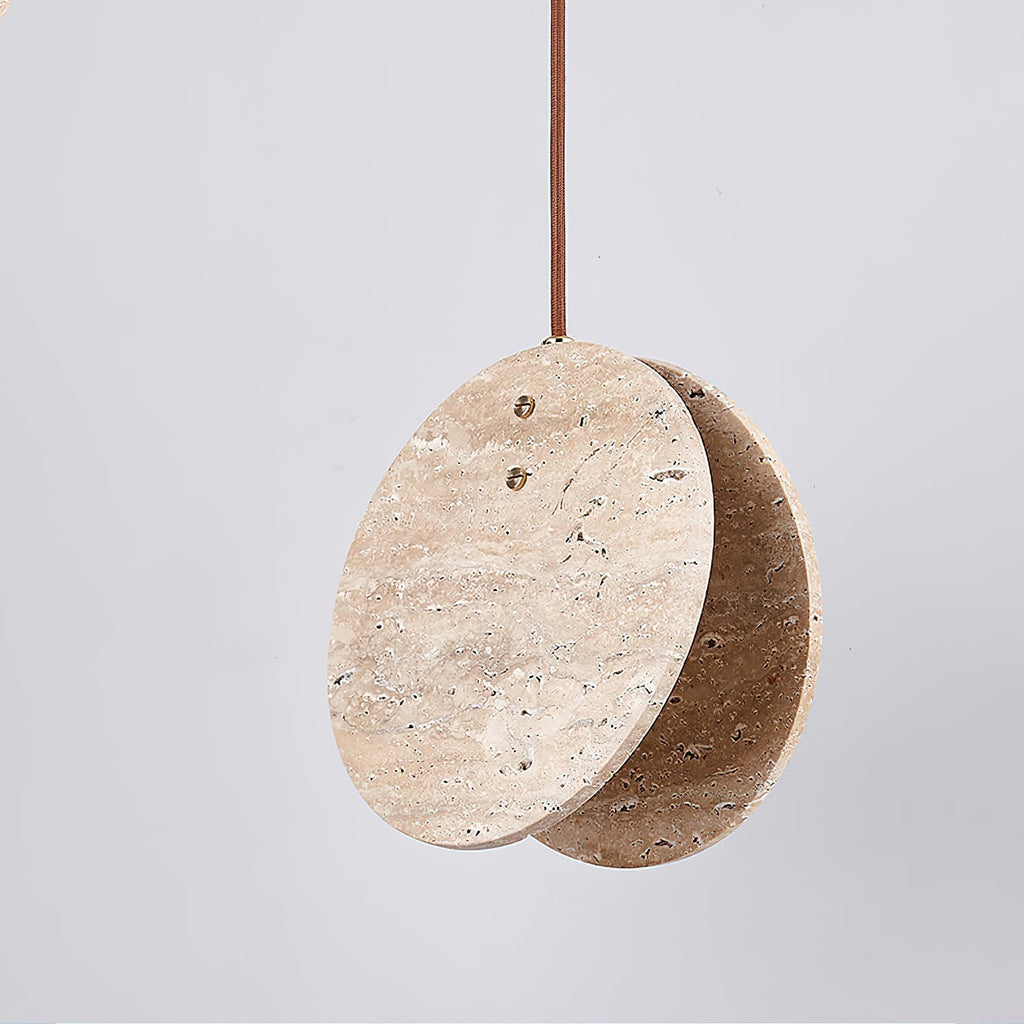 Abermoss Travertine Pendant Light-Moonnatur