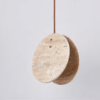 Abermoss Travertine Pendant Light-Moonnatur