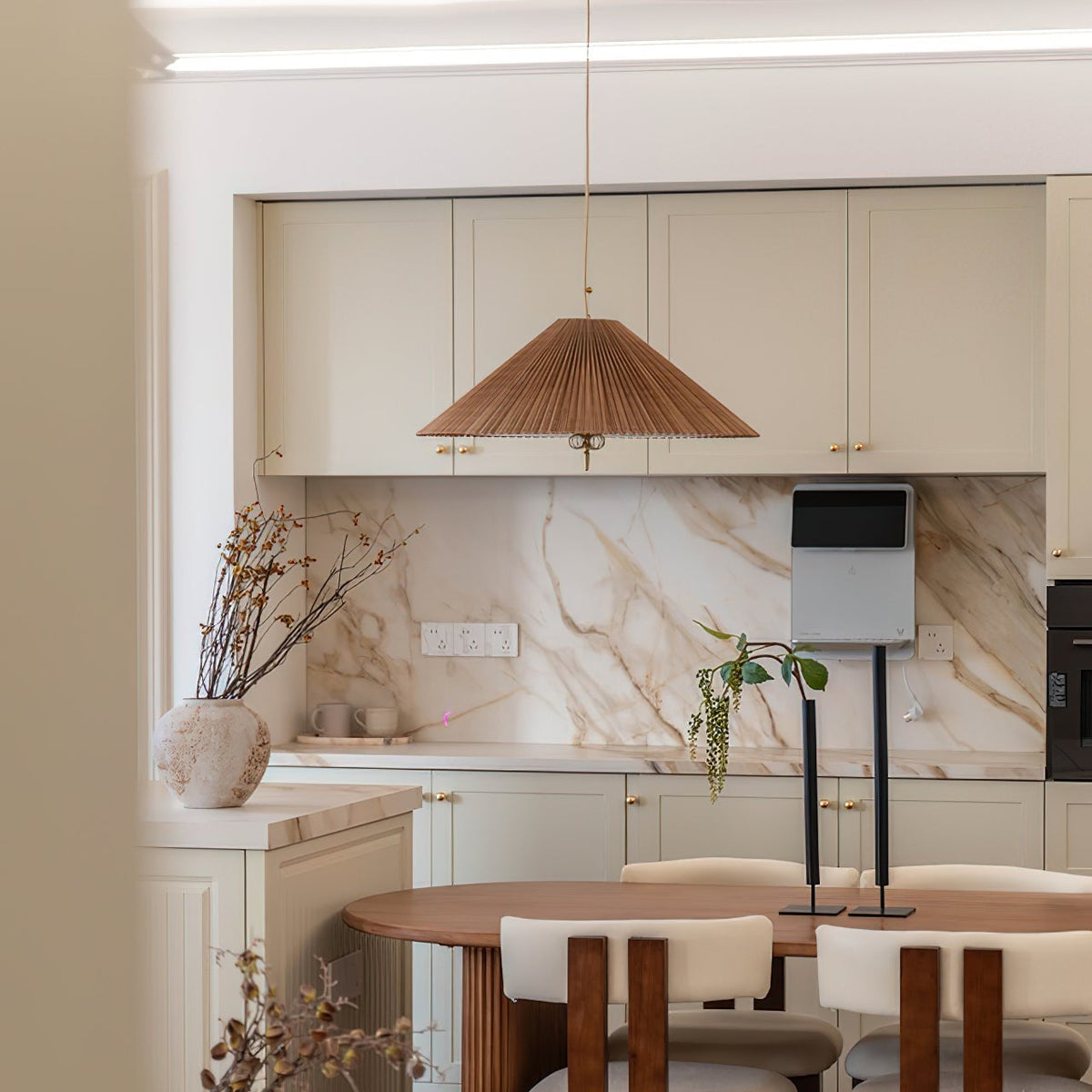 Auberrose Bamboo Pendant Light-Moonnatur
