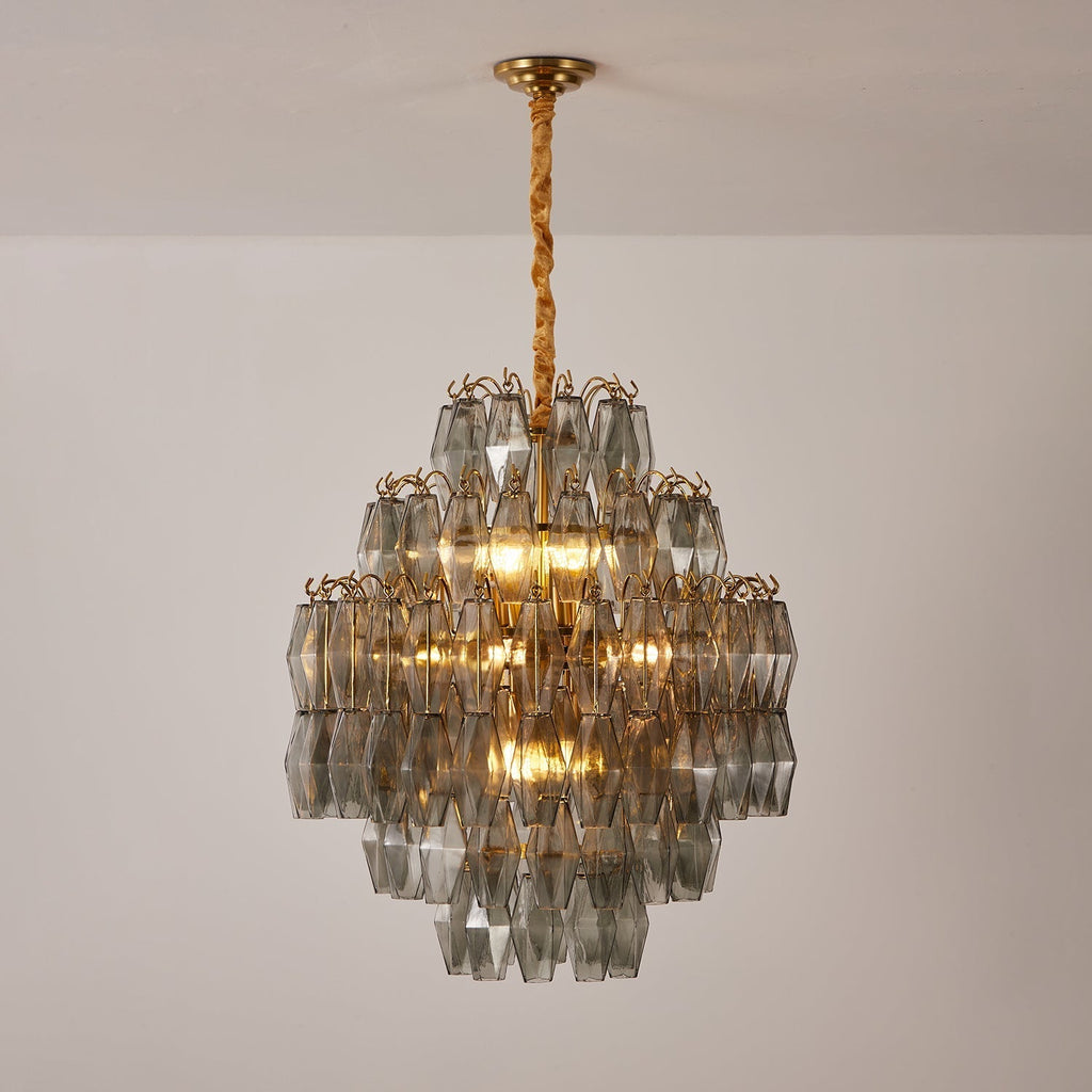 Baldenfern Glass Chandelier-Moonnatur