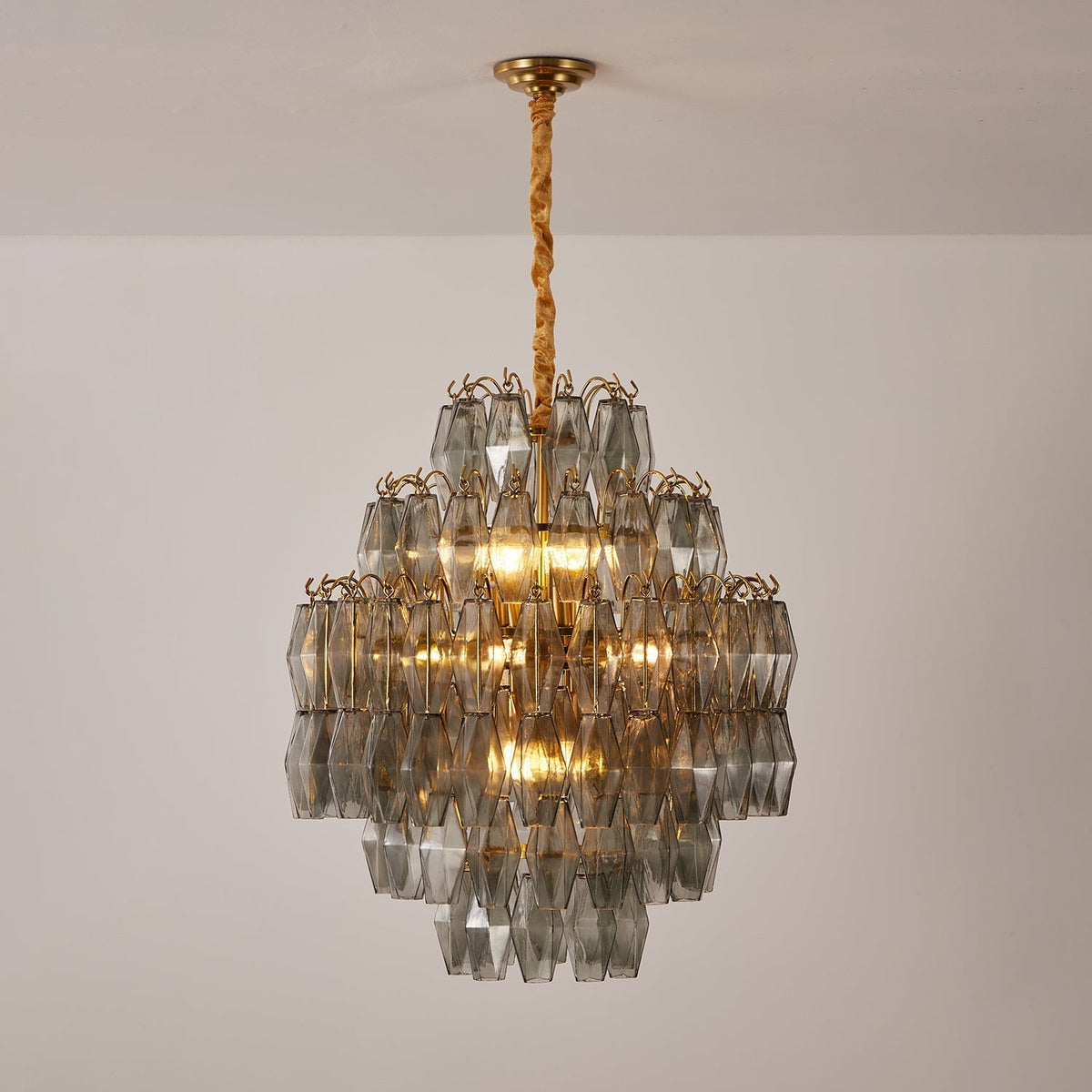Baldenfern Glass Chandelier-Moonnatur