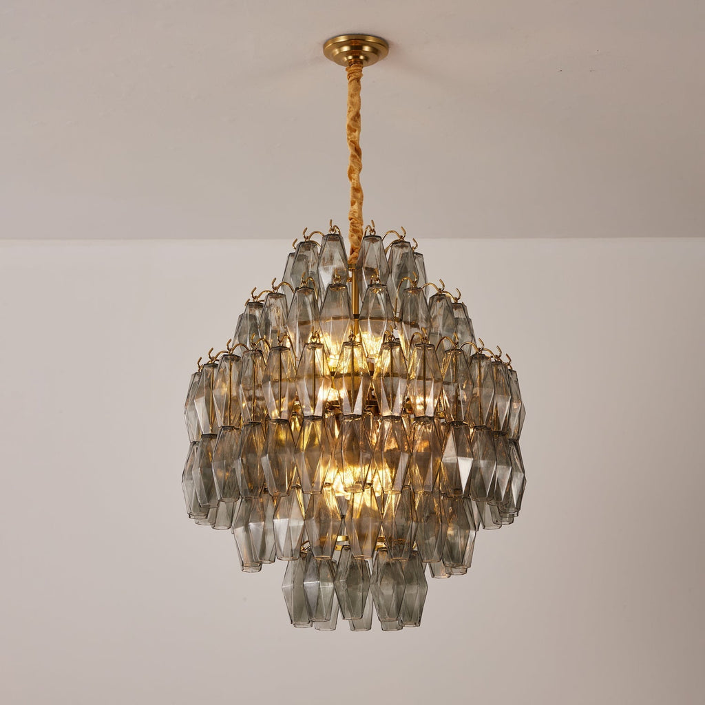Baldenfern Glass Chandelier-Moonnatur