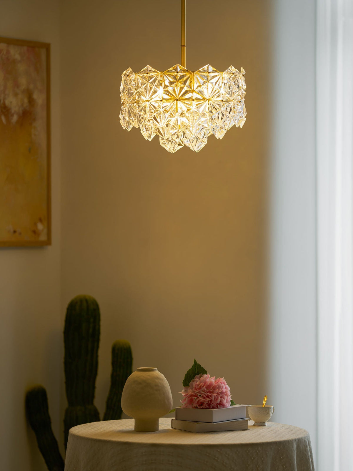Cedrella Glass Chandelier-Moonnatur