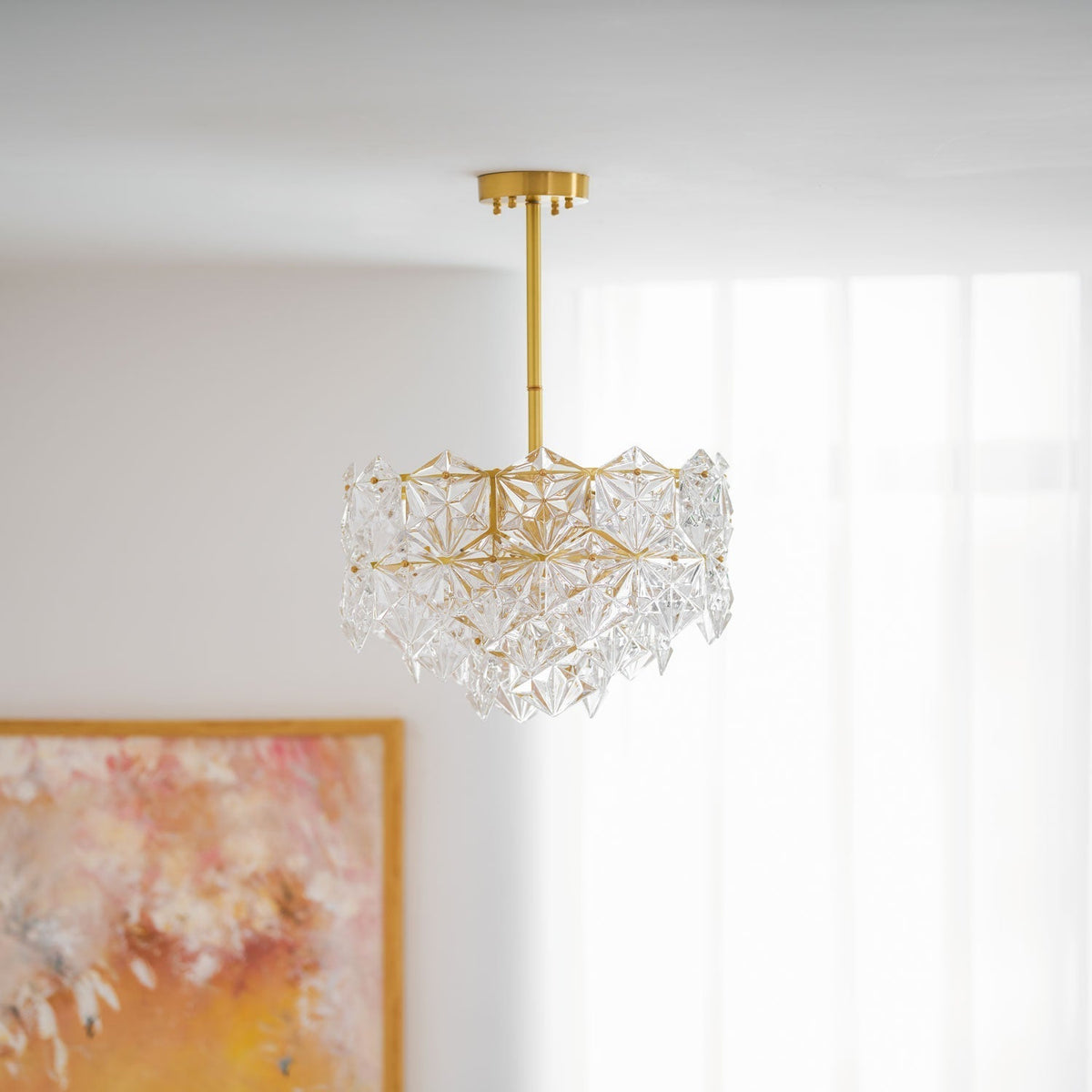 Cedrella Glass Chandelier-Moonnatur