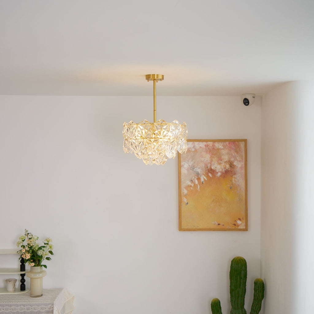 Cedrella Glass Chandelier-Moonnatur