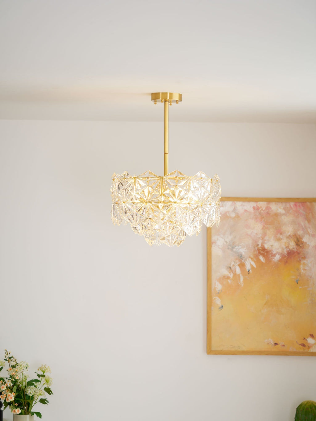 Cedrella Glass Chandelier-Moonnatur