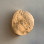 Erlenlynne Alabaster Wall Light-Moonnatur