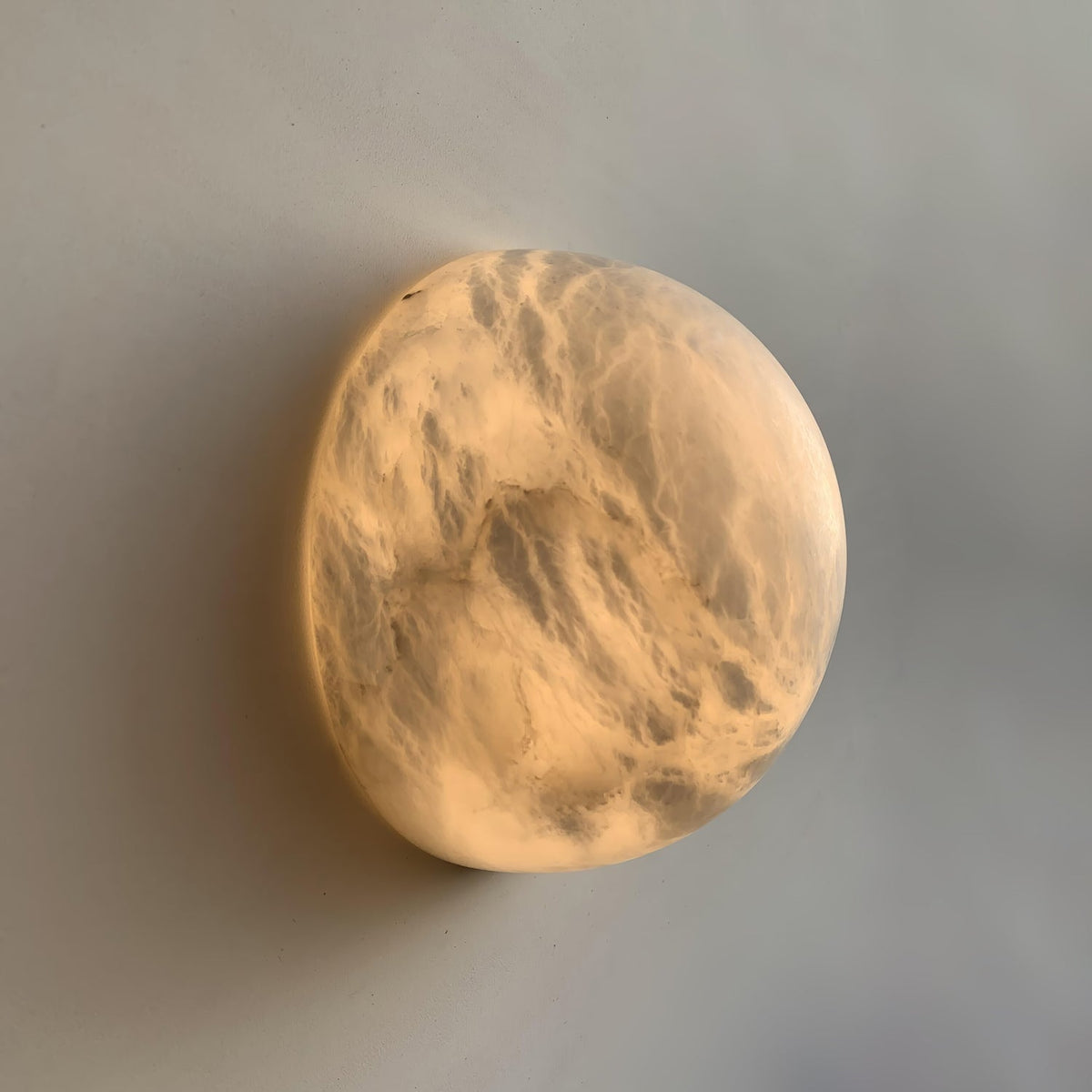 Erlenlynne Alabaster Wall Light-Moonnatur