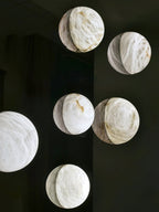Erlenlynne Alabaster Wall Light-Moonnatur