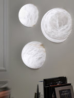 Erlenlynne Alabaster Wall Light-Moonnatur