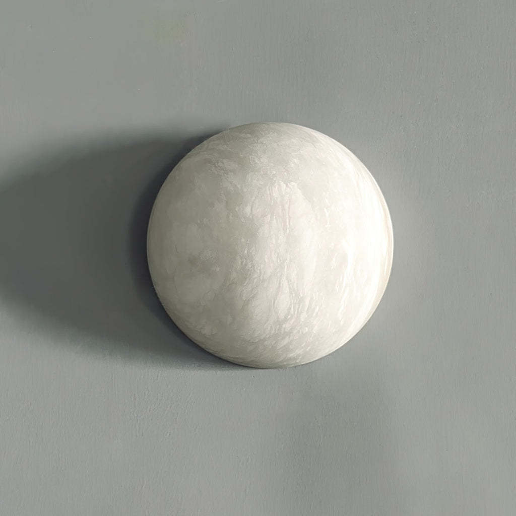 Erlenlynne Alabaster Wall Light-Moonnatur